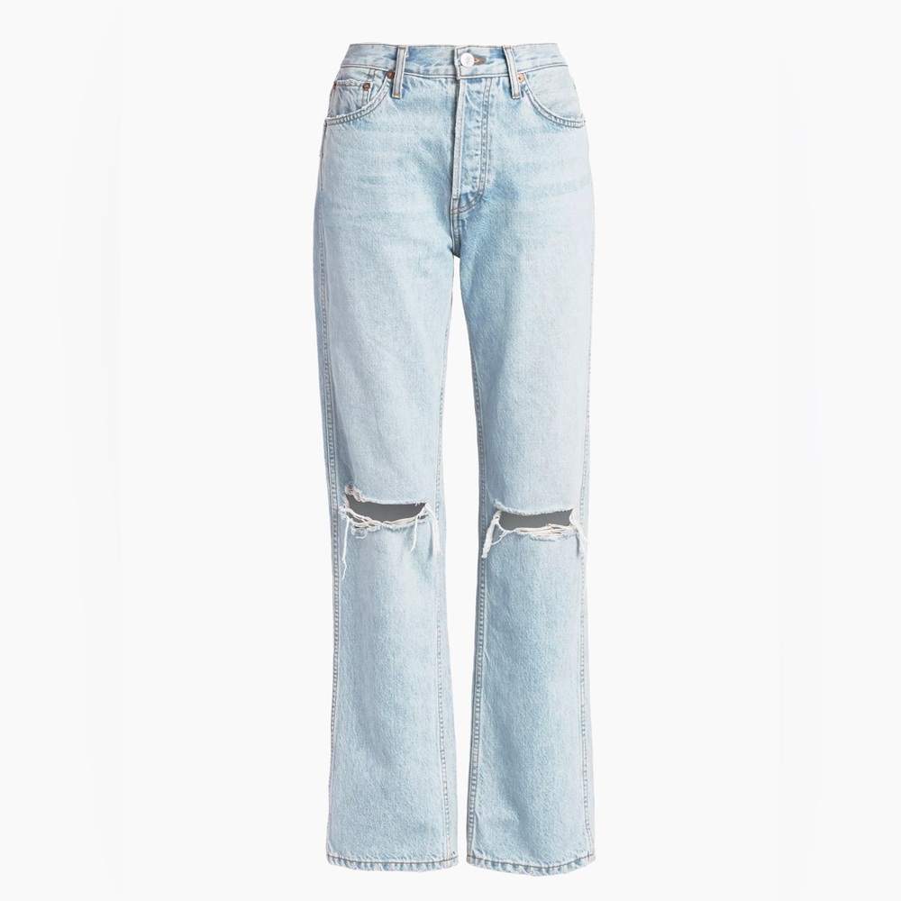 👖 Re/Done Long Loose wide leg jeans Size 26